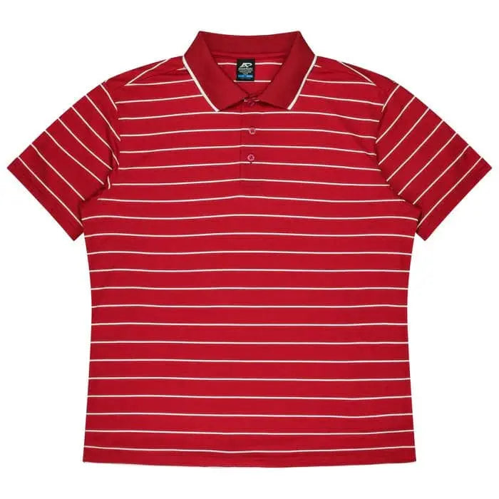 Aussie Pacific Vaucluse Men's Polo Shirt 1324  Aussie Pacific RED/WHITE S